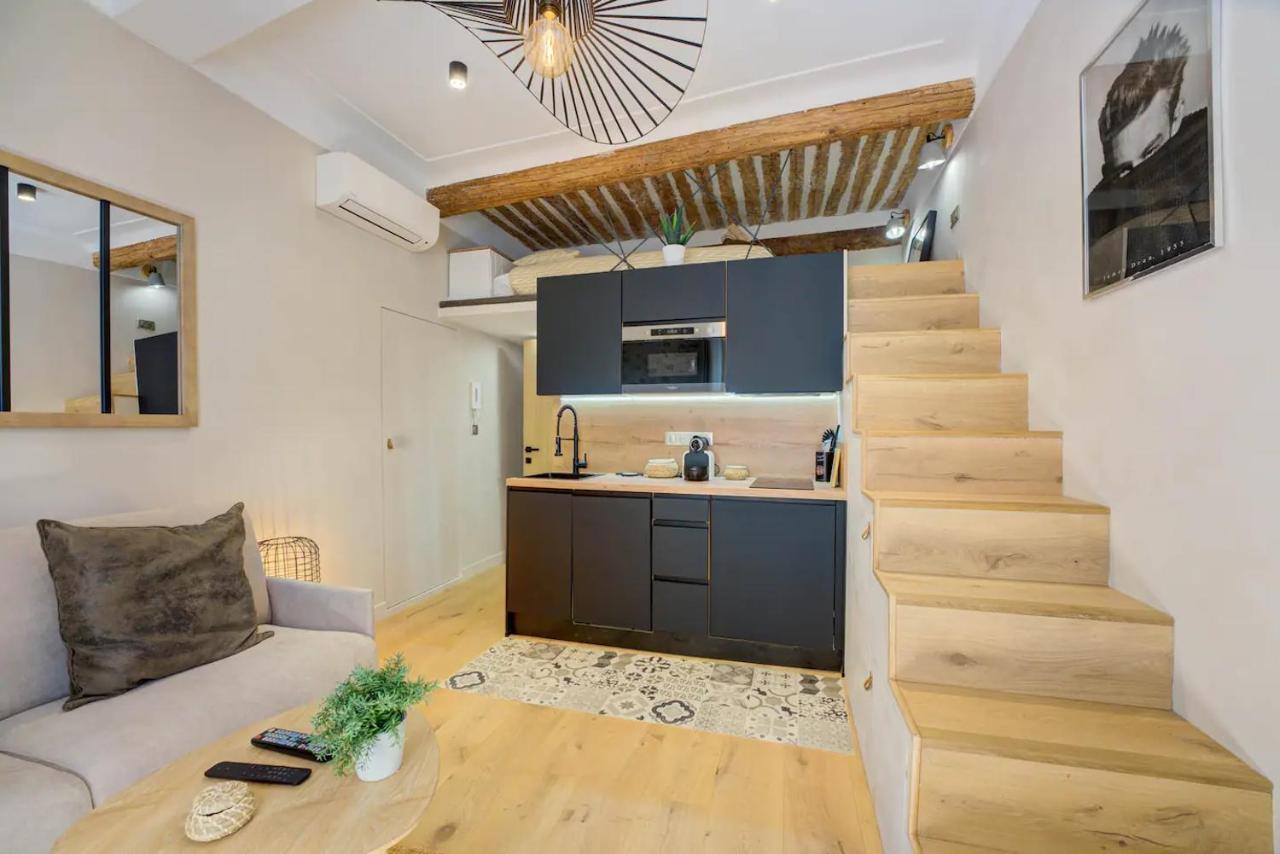 Duplex Studio Apt Mezzanine Near Shops & Cafes Antibes Kültér fotó